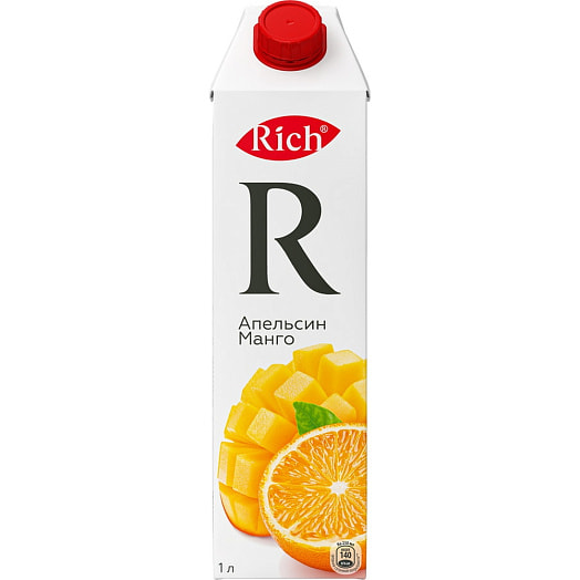 Нектар Rich из апельсинов и манго 1л тетра-пак УП Вланпак Беларусь The Coca-Cola Company