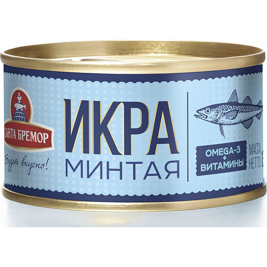 Икра минтая деликатесная люкс 130г ж/б Беларусь