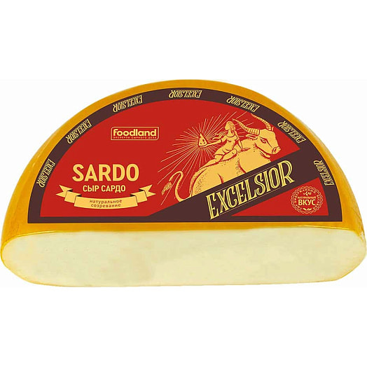 Сыр Sardo 45% твердый ООО Семикаракорский СК Россия Excelsior