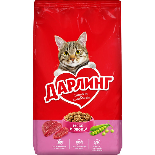 Сухой корм для кошек 1.75кг мясо,овощи ООО Нестле Россия Россия Darling