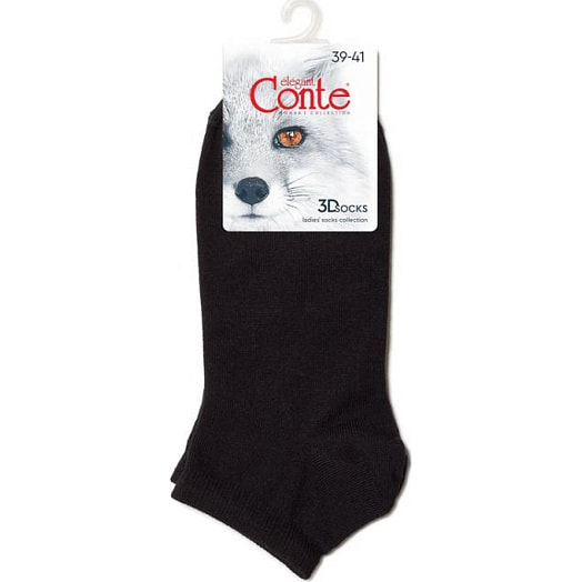 Носки женские CONTE ELEGANT 3DSOCKS, р.23-25, 000 черный арт.24С-3СП СООО Конте Спа Беларусь Conte