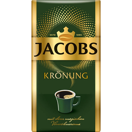Кофе JACOBS KRONUNG 500г пакет жареный молотый ЯКОБС ДАУ ЭГБЕРТС Германия Jacobs