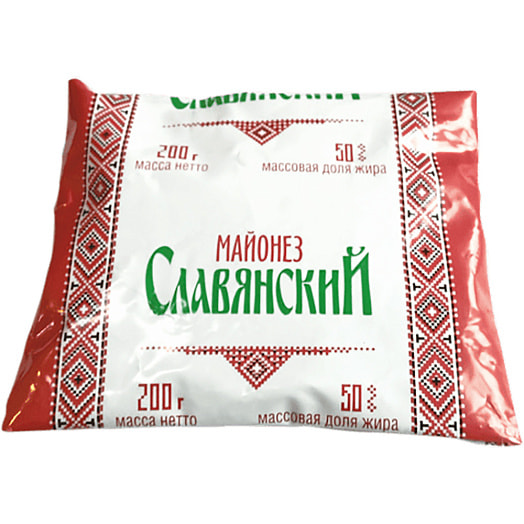 Майонез Славянский 50% 200г пл. Беларусь