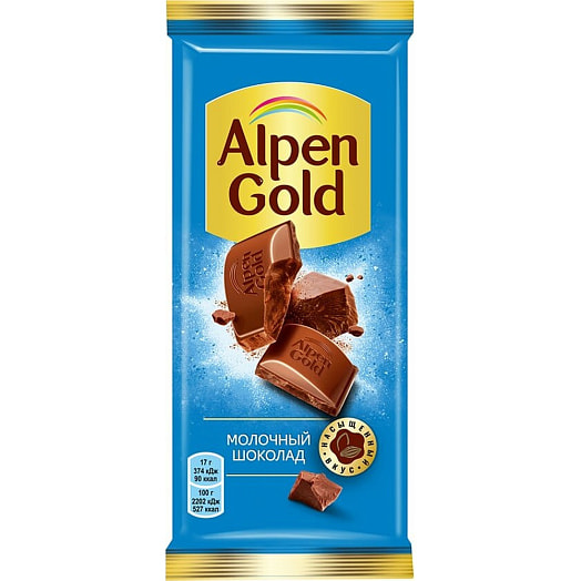 Шоколад Альпен Гольд 80г молочный Россия Альпен Гольд