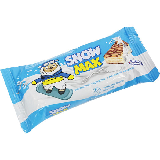 Бисквитное пирожное Snow Max 30г с молочной начинкой Беларусь