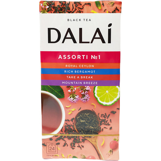 Чай Dalai Ассорти Черный ароматизированный мелкий 39г (24пак) ООО Мал Ком Россия DALAI