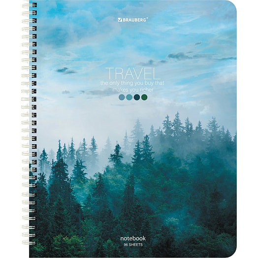 Тетрадь BRAUBERG Travel (А5, 96л, клетка, микс) арт.404426 Россия