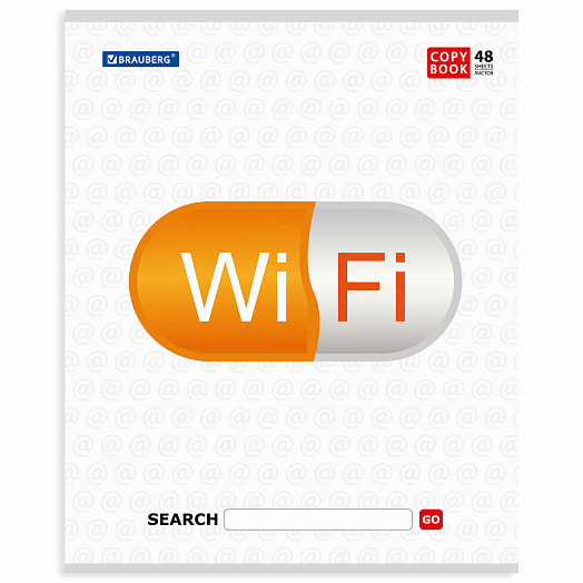 Тетрадь Brauberg В сети А5, 48 листов, линия арт.401898 Россия