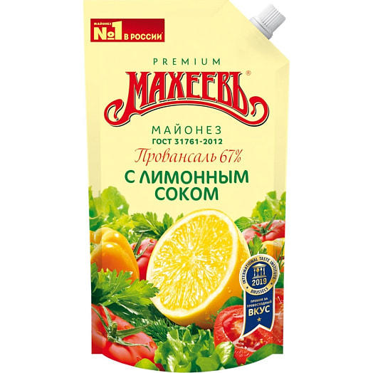 Майонез Махеевъ 67% 190г провансаль с лимонным соком. в/к Россия