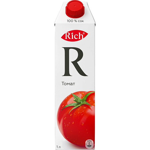 Сок Rich Томатный 1л тетра-пак УП Вланпак Беларусь The Coca-Cola Company