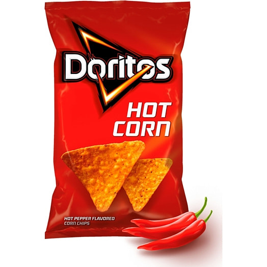 Кукурузные снеки Doritos Hot Corn 70г Острый перец ОООПепсиКо Холдингс Турция Doritos
