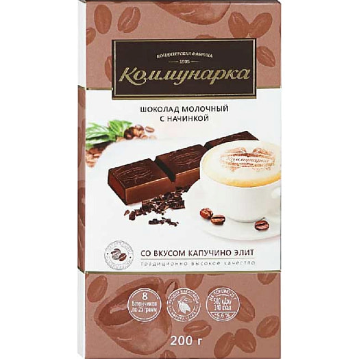 Молочный шоколад 200г пл. со вкусом капучино элит Беларусь