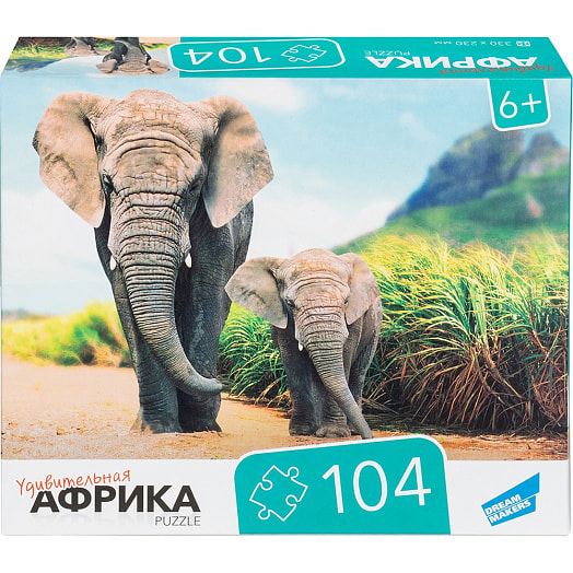 Пазлы 104 Африка арт.RI1001C ООО Желтый крокодил Беларусь DREAM MAKERS-BOARD GAMES