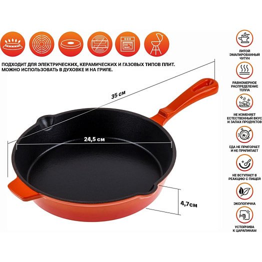 Сковорода чугунная Китай