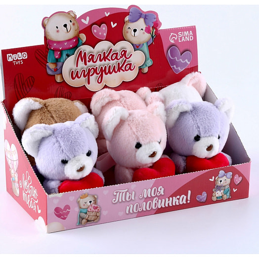 Мягкая игрушка Люблю тебя (микс) арт.9913835 Китай