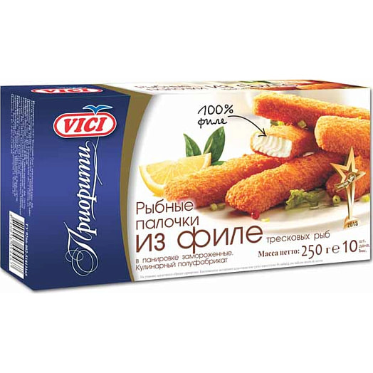 Рыбные палочки из филе п/ф замороженное Приорити 250г Литва