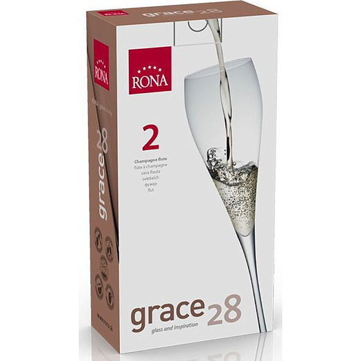 Набор бокалов для игристых вин 2шт 280мл, grace 28 арт.6835/280 grace 28 RONA, a.s. Словакия