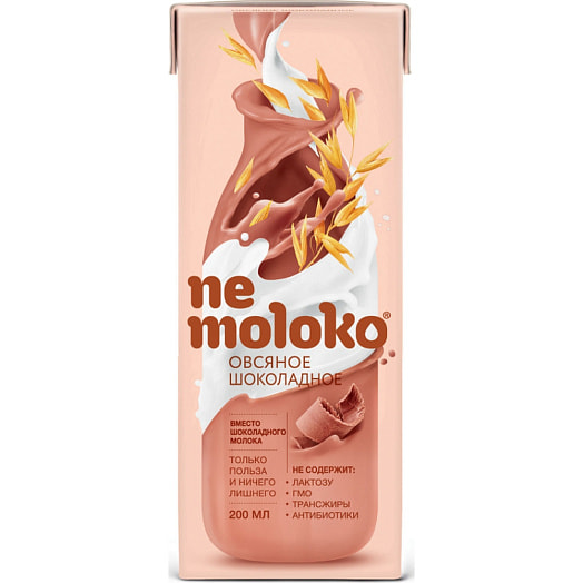 Напиток Немолоко 3.2% 200г тетра-пак овсяный шоколадный Сады Придонья Россия Сады Придонья