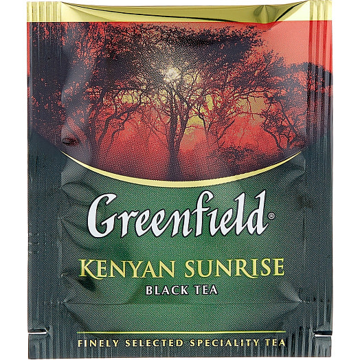 Чай черный Greenfield Kenyan Sunrise (100шт*2гр) 200г ОРИМИ Россия Гринфилд