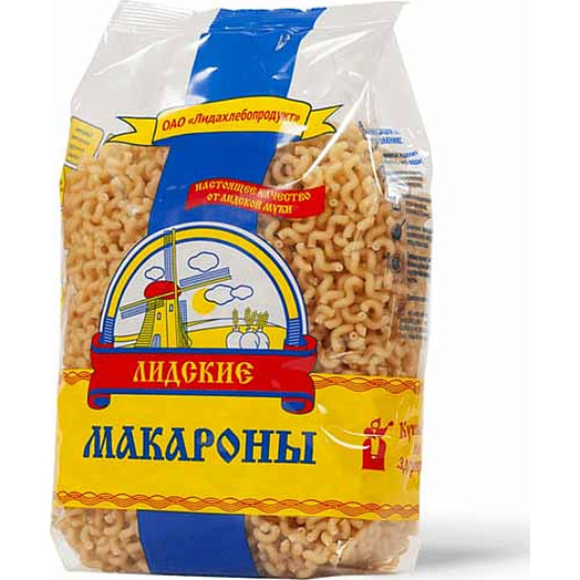 Макаронные изделия Лидские Пружинки гр.В, сорт 1 900г Беларусь