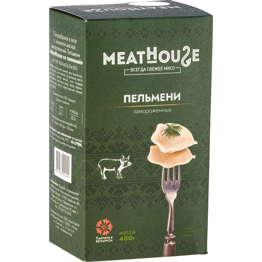 П/ф в тесте Пельмени MeatHouse со свининой зам 400г Беларусь