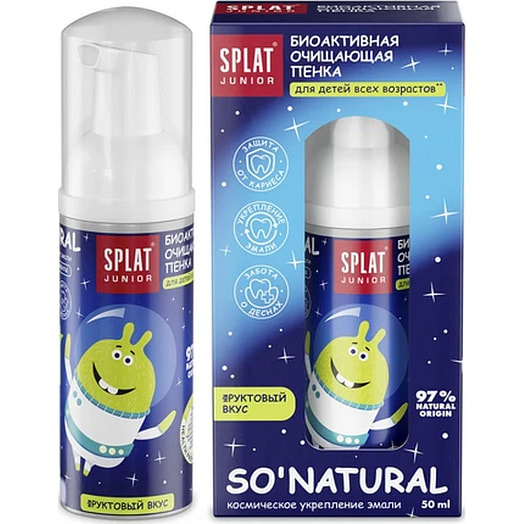 Пенка для полости рта Splat Junior Са, молочные Ферменты 50мл Splat Россия SPLAT
