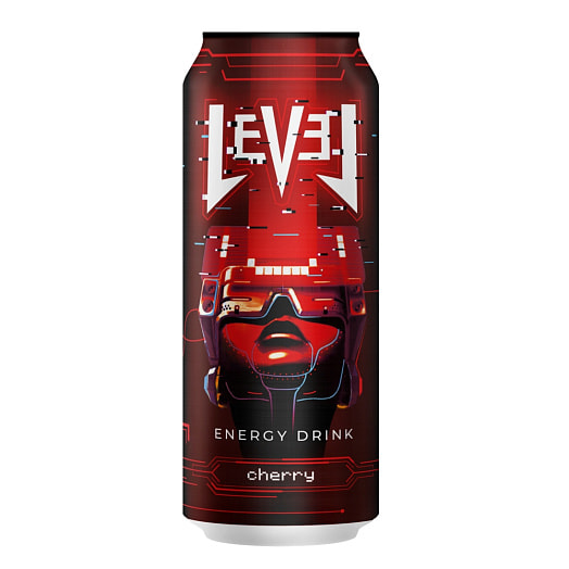 Напиток б/алк энергетический Level Вишня 450мл ж/б ОАО Криница Беларусь Криница