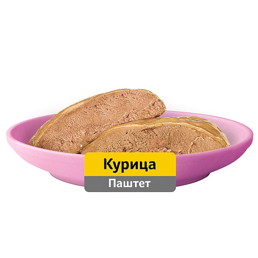 Корм для котят Паштет 75г пауч с курицей Марс Россия WHISKAS