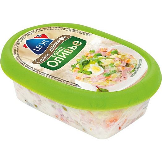Салат Салат Оливье 200г Леор пластик Беларусь