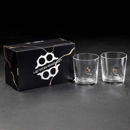 Набор стаканов для виски Непробиваемые. Ода с пулей арт.10660134 Россия
