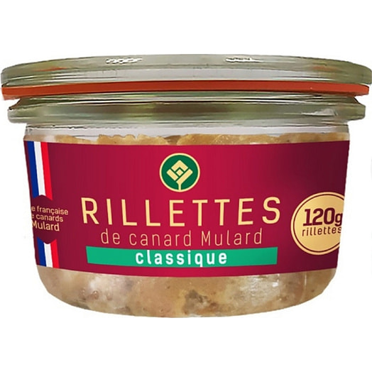 Консервы из мяса уток Rillettes de canard classique стерилиз 120г ст/б Беларусь Галерея вкуса