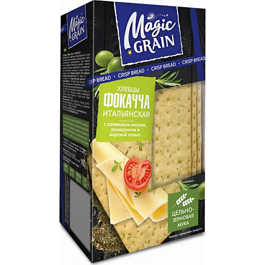 Хлебцы Magic Grain Focaccia 160г ООО Диал-К Россия Хлебный спас