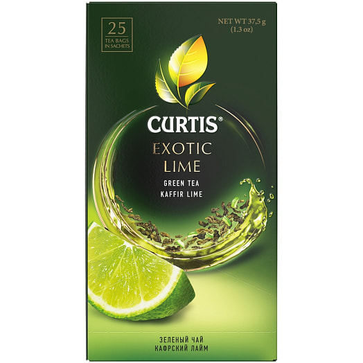 Чай Curtis Exotic Lime 38г карт/уп. зеленый аромат. Компания Май Россия Компания Май