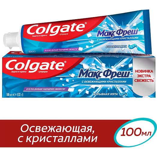 Зубная паста Colgate 100мл Макс фреш взрывная мята Colgate-Palmolive Китай