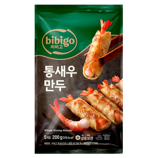 Дамплинги Бибиго с цельной креветкой 200г Liaocheng cj food co ltd Китай