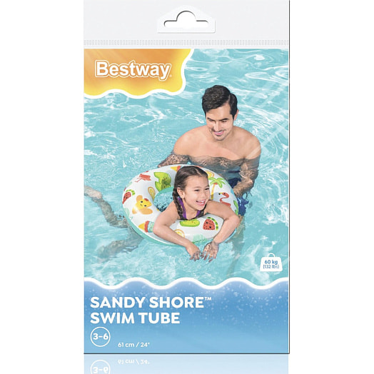 Круг для плавания 61см Bestway 3-6лет, цвет микс арт.36014 Китай