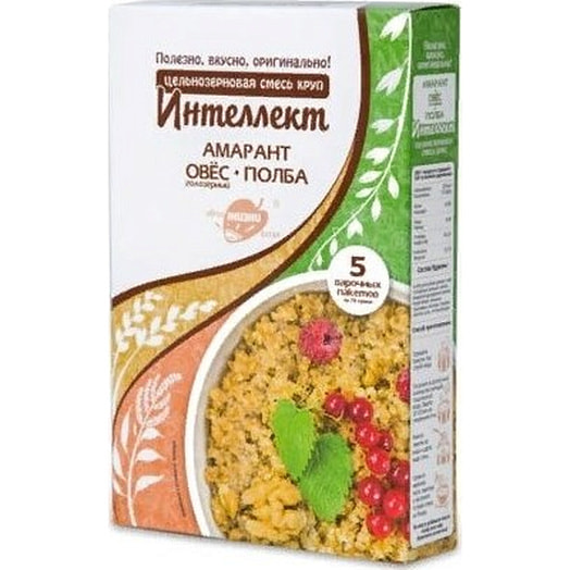 Крупяная смесь полбы, овса и амаранта Интеллект 350г Россия