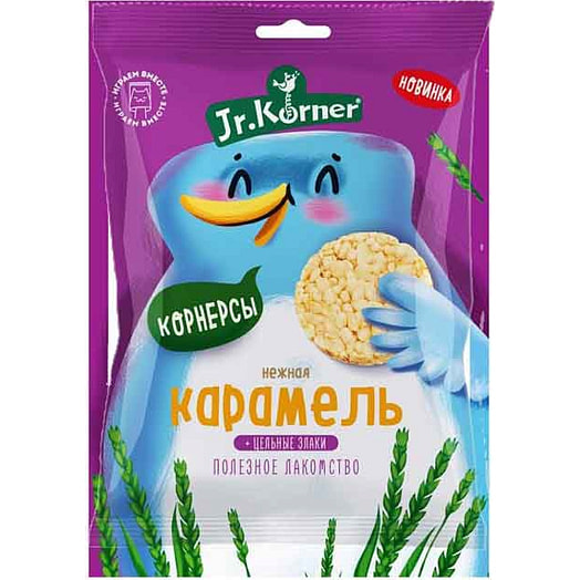 Хлебцы Jr. Korner хрустящие 30г рисовые карамельные Россия