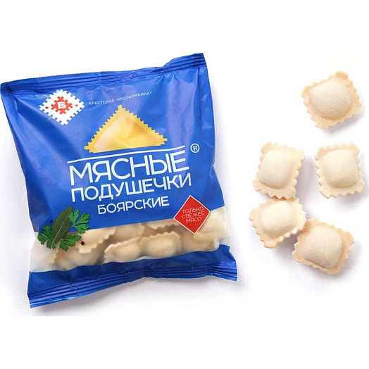 П/ф в тесте Мясные Подушечки 430г Боярские Брестский МК Беларусь
