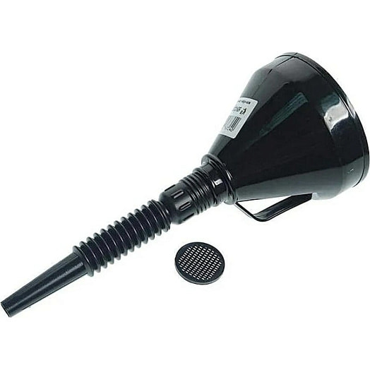 Воронка для бензина с сеткой цветная разборная 140мм (гофра черная) арт.TA-ВЦГB ООО ТРИТО Россия TOP AUTO