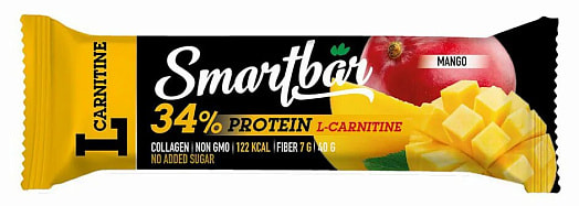 Батончик SmartBar L-carnitin Манго 38г АО Собинский ХК Россия SmartBar