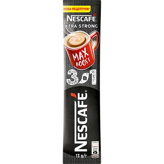 Напиток кофейный Nescafe 3 в 1 17г короб растворимый экстра крепкий Nestle Turkiye Gida Sanayi A.S Турция Nestle