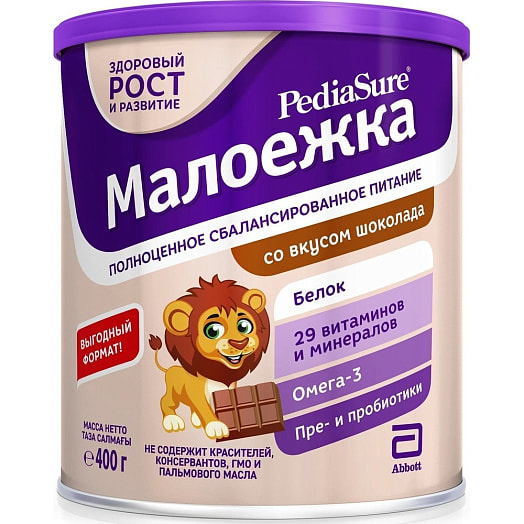 Смесь Similac Малоежка 400г ж/б сбаланс. питание шоколад Abbott Laboratories B.V. Нидерланды Similac