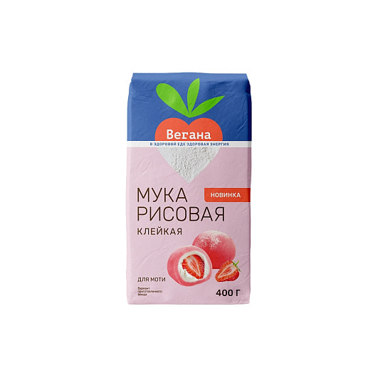 Мука рисовая клейкая Вегана 400г ООО Гарнец Россия