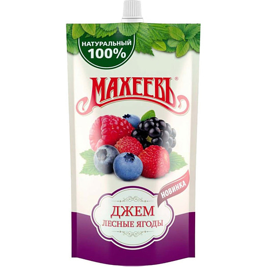 Джем Махеевъ 300мл дой-пак Лесные ягоды Россия