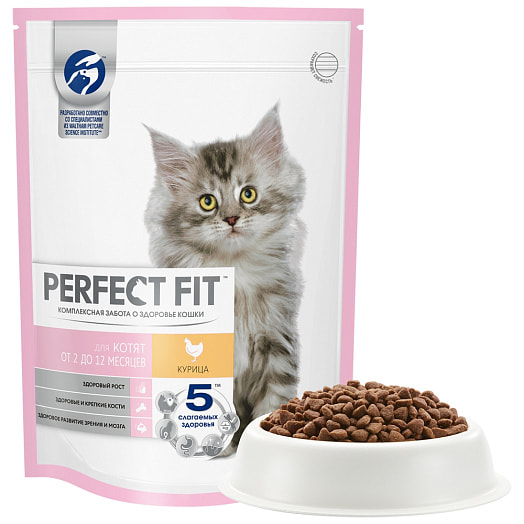 Корм сухой 650г для котят до 12 месяцев Марс Россия PERFECT FIT