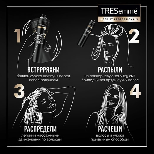 Шампунь 250мл сухой объем Unilever Россия TRESEMME