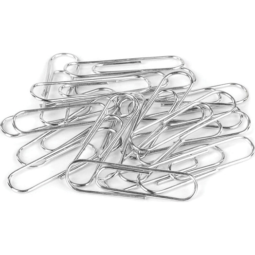 Скрепки большие Brauberg никелированные 50мм 50шт арт.271314 Китай