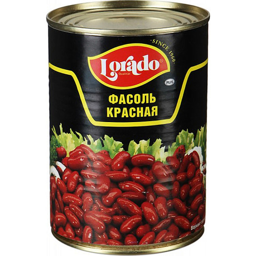 Фасоль-кидней Lorado 400мл ж/б красная Италия