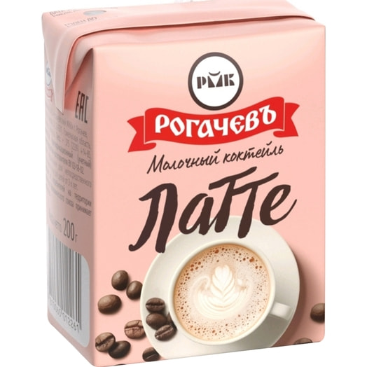 Коктейль молочный со вкусом Латте 2% ОАО Рогачевский МКК Беларусь РогачевЪ
